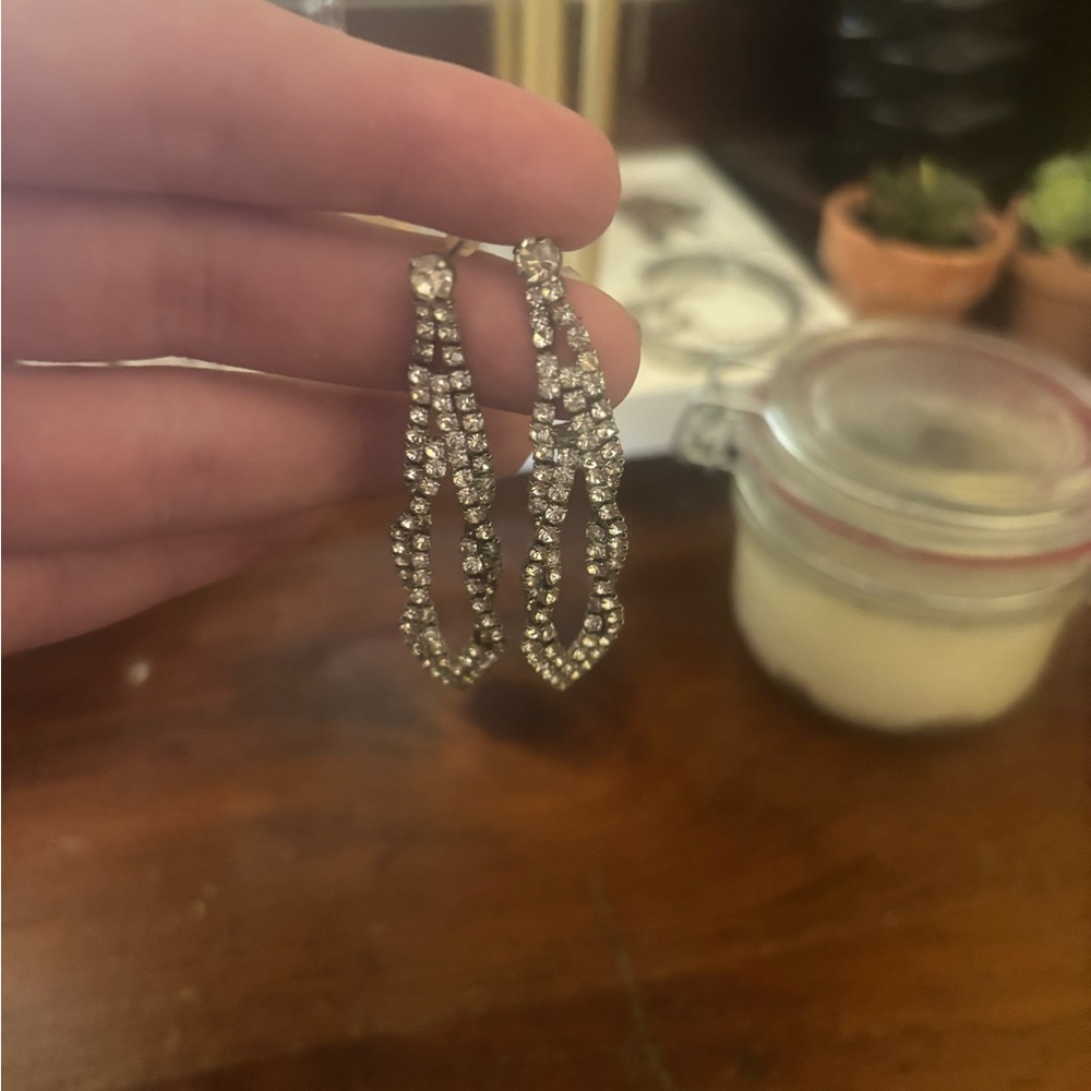 Elegant Silver Drop Earrings